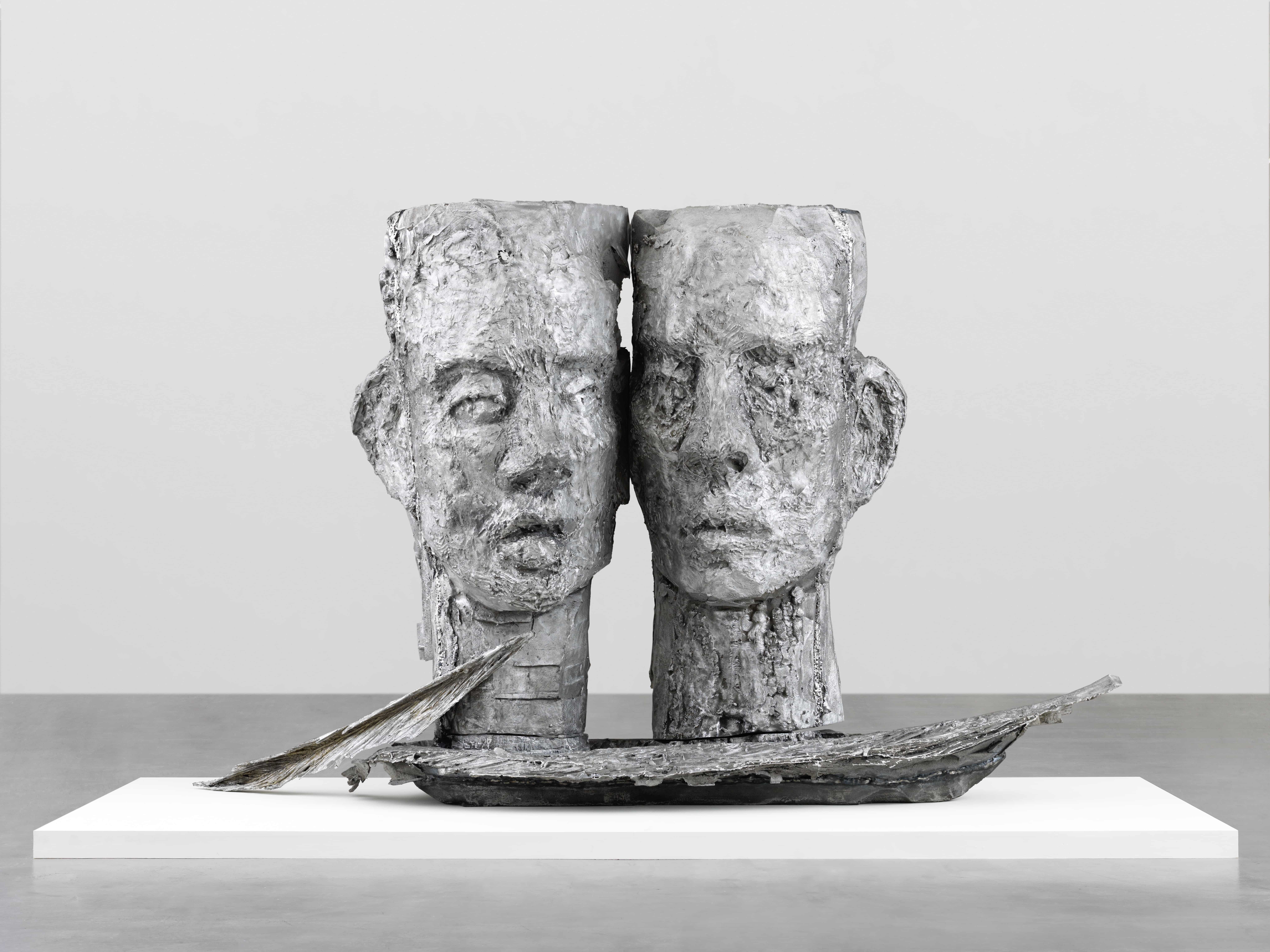 Jean-Marie Appriou, Lips and ears, 2018, aluminium, 250 x 390 x 130 cm Crédit © Jean-Marie Appriou Photos by Stefan Altenburger Photography, Zurich Courtesy Galerie Eva Presenhuber, Zurich / New York