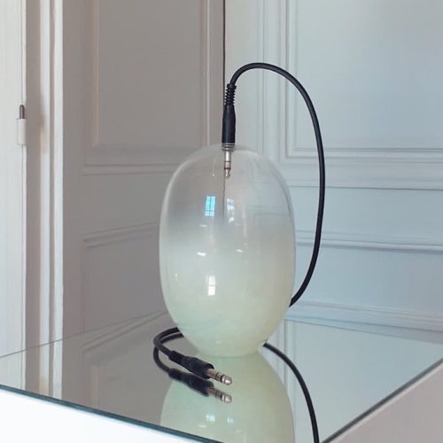 IMG_4632 Jeanne Briand, Glass blown gamete, 2018, Salon Multiple Art Days Courtesy de l'artiste