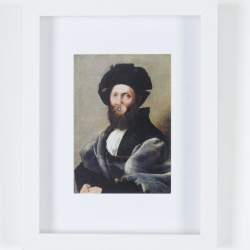 unnamed You fuit hic, Raphaël, Portrait de Baldassare Castiglione, Samir Willems Courtesy de l'artiste